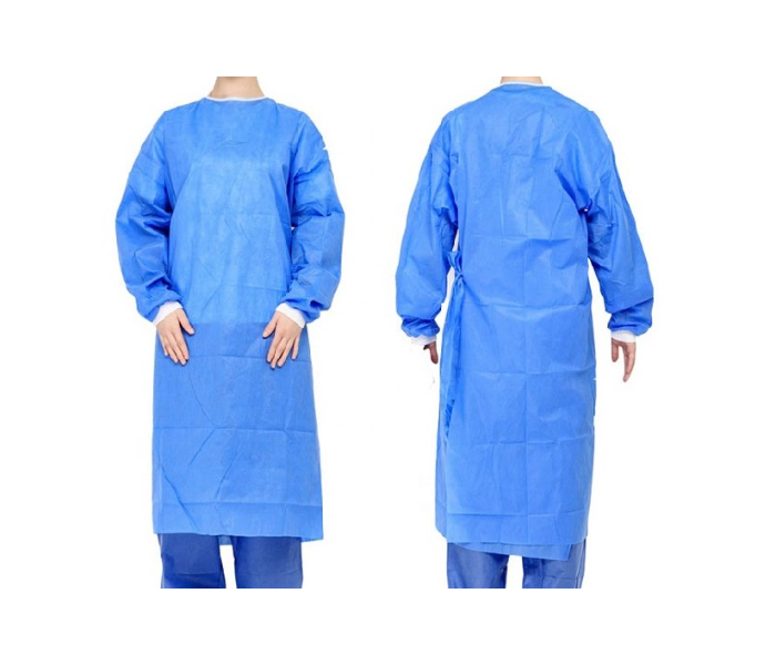 PP Disposable 115x137cm Isolation Gown - Blue - Zoom Image