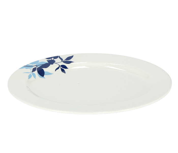 Delcasa DC1803 14 Inch Durable and Lightweight Melamine Oval Plate - White - Zoom Image 2