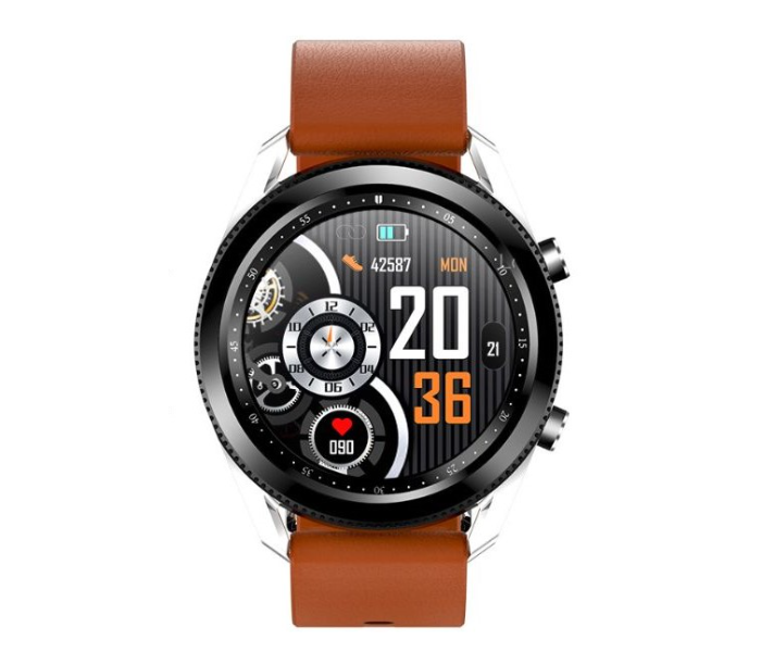 F5 Rotatable Bezel Screen with Touch Control Heart Rate Sleep Monitor and Business Sports Fitness Smart Watch - Brown - Zoom Image 1