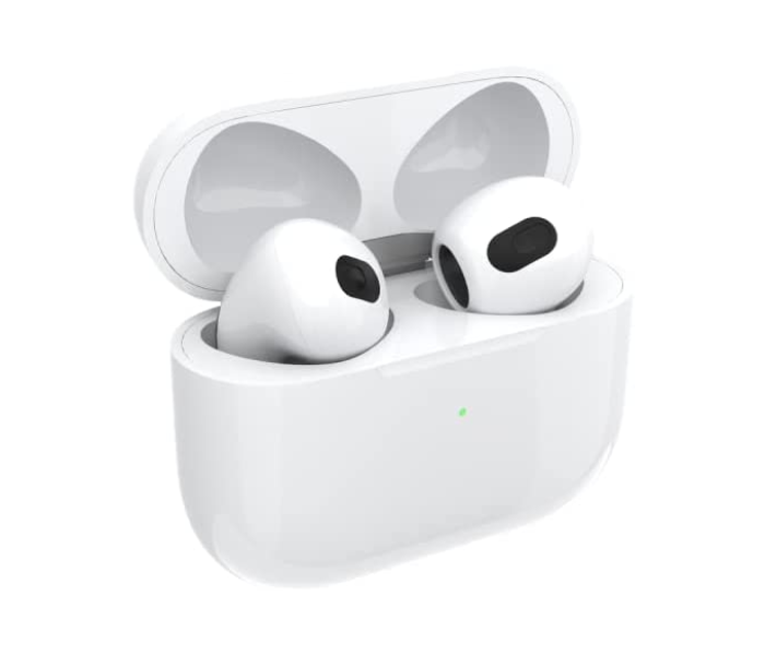 Porodo PD-STWLEP007-WH Single-Sided Use Enabled Soundtec Wireless Bluetooth 5.0 Earbuds 4 with Siri Enabled and Touch Controls - White - Zoom Image 2