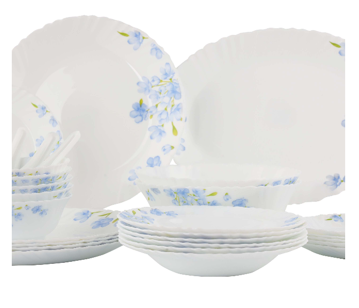 Delcasa DC2212 33 Pieces Opalware Dinner Set - White - Zoom Image 2