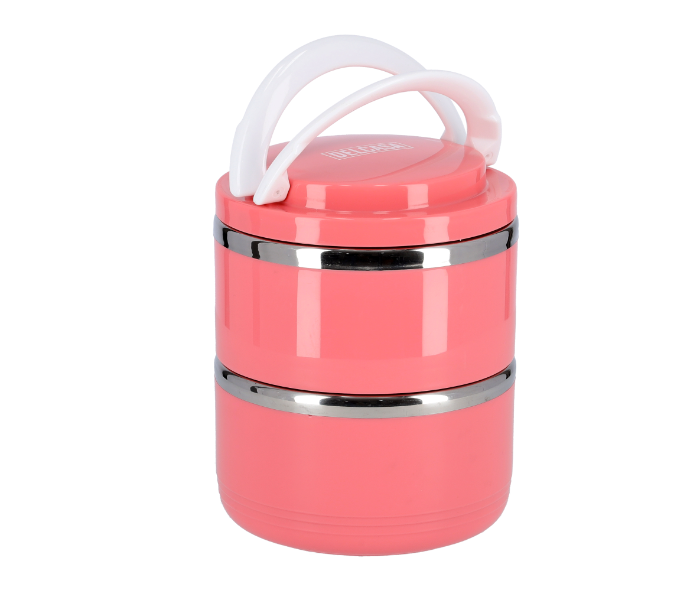 Delcasa DC1622 1.1 Litre Two layer Leak Proof Lunch Box with Airtight Lid - Pink - Zoom Image 1