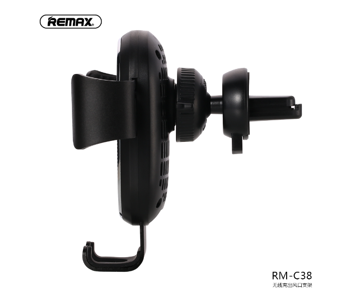 Remax RM-C38 Wireless Charger And Car Vent Mount Holder -Black - Zoom Image 5