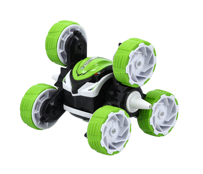 Merriboy MBRC2000 Remote Control Double Sided MKB Slide And Stunt Tri-Wheeler for Kids - Green and Black - Zoom Image 5