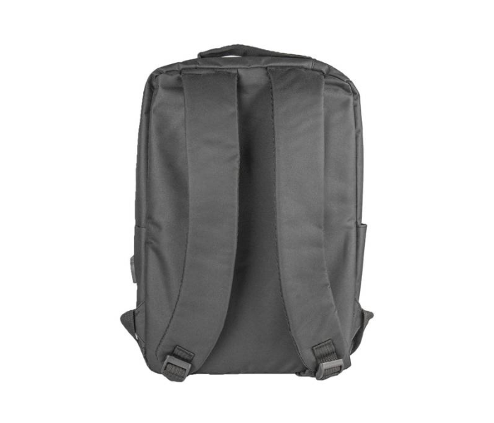 Porodo PD-BP16LP-BLK 15.6 Inch Nylon Fabric Lifestyle Computer Backpack with Adjustable Shoulder Strap - Black - Zoom Image 3