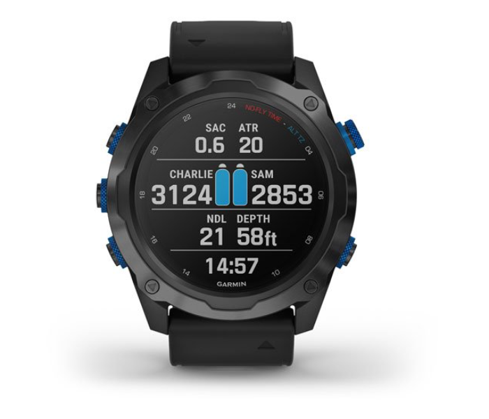 Garmin 010-02132-13 Descent Mk2i Bundle of Titanium Carbon Grey DLC with Smartwatch and Descent T1 - Black - Zoom Image 4