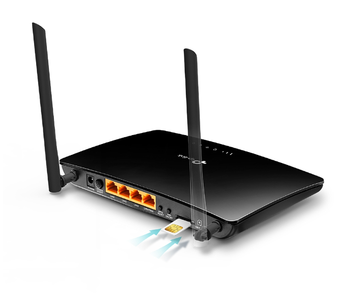 TP-Link TL-MR6400 300Mbps Wireless 4 Lan Port 4G Lte Router -Black - Zoom Image 3