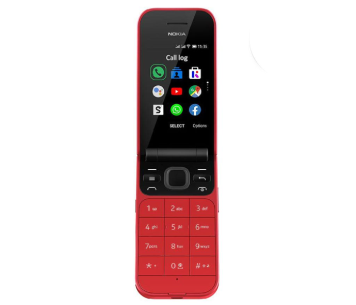 Nokia 2720 Flip 512MB RAM 4GB 2G - Red - Zoom Image 2