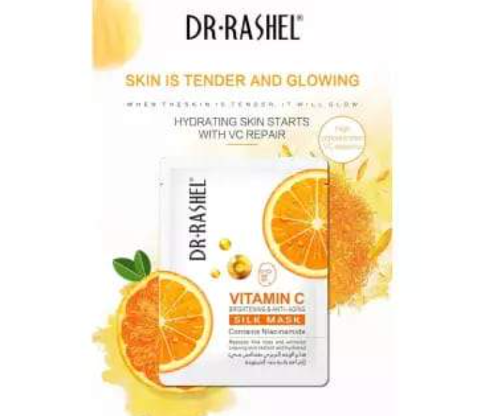 Dr Rashel DR011 28g Vitamin C Brightening and Anti-Aging Silk Mask - Zoom Image 1