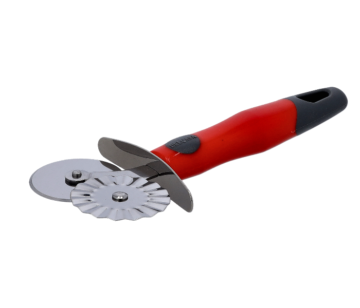 Delcasa DC1926 29X8.3 cm Stainless Steel Double Pizza Cutter -Silver and Red - Zoom Image 3