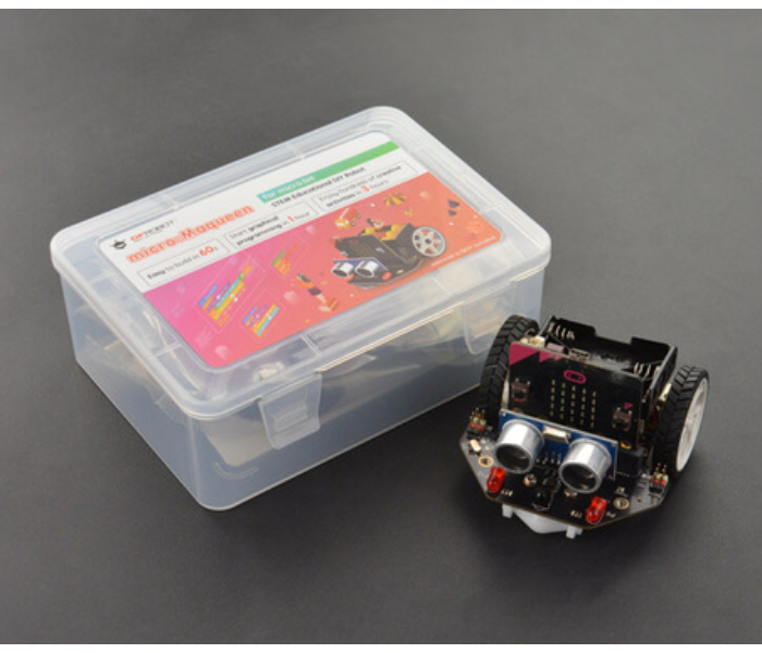 Microbit Maqueen Educational Graphical Programming Robot - Black - Zoom Image 2