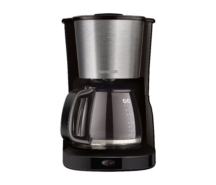 Sencor SCE3050SS 1000W 1.25Liter Coffee Maker with Glass Kettle -Black and Silver(duplicate) - Zoom Image 2