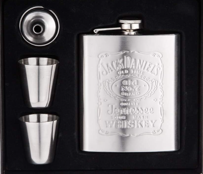 8oz 206ml Stainless Steel Flask Funnel Set - Silver - Zoom Image 1