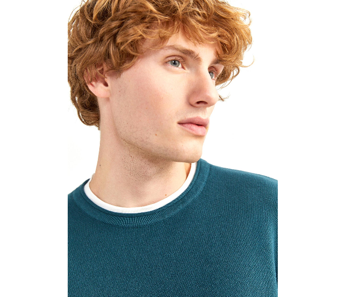 Springfield 141759224 XXL Cotton Knitwear for Men - Green - Zoom Image 2