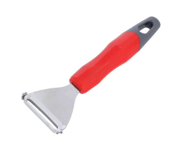 Delcasa DC1921 18.5x5.8 cm Stainless Steel Triangle Peeler -Silver and Red - Zoom Image 3