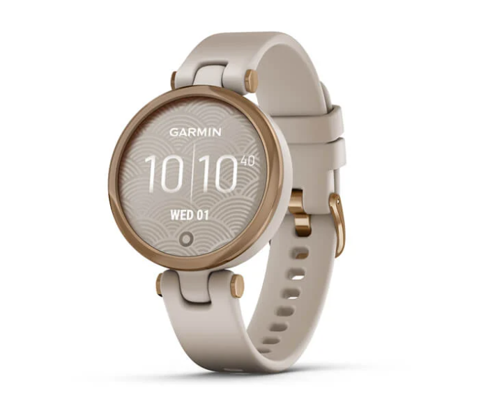 Garmin 010-02384-11 Lily Sport Smartwatch with Bezel Light Sand Case and Silicone Band - Rose Gold - Zoom Image 1