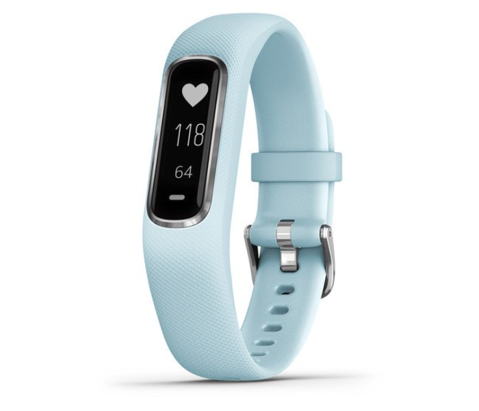 Garmin 010-01995-04 Vivosmart 4 with Silver Case - Azure Blue - Zoom Image 1