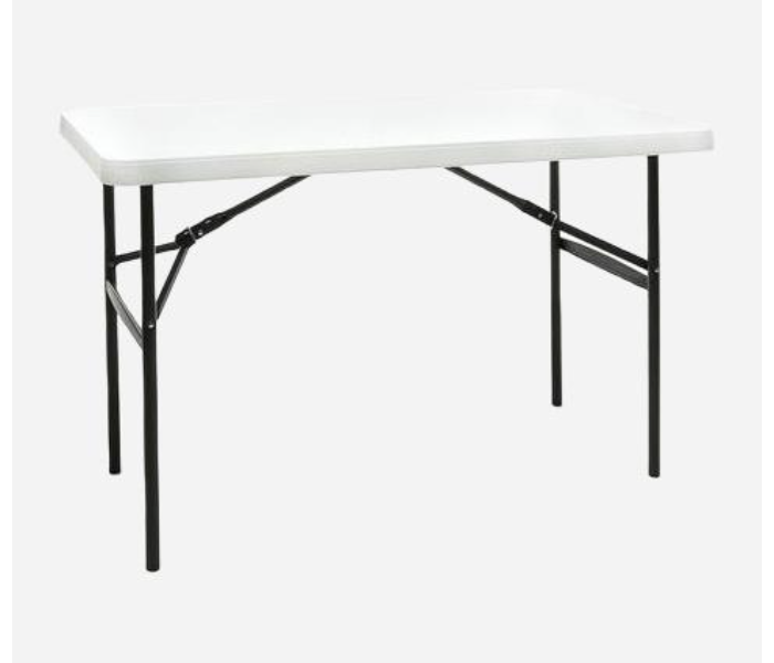  Blow Mold HY-Z122C Portable 4 Feet Folding Camping Table -White - Zoom Image 2