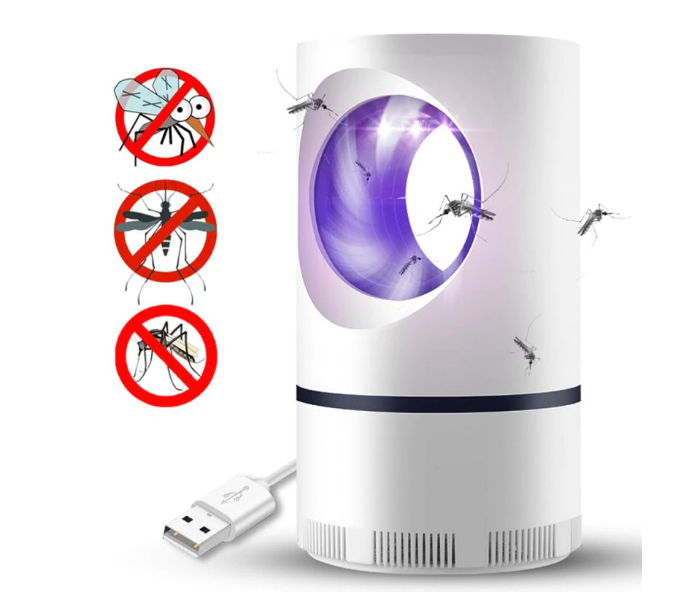 Ultraviolet Mosquito Killer Lamp with USB Night Light and LED Insect Trap - White - Zoom Image 2