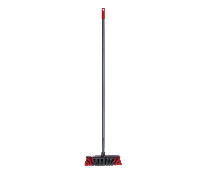 Delcasa DC1615 Indoor and Outdoor Sweeping Detachable Handle Broom - Red & Grey - Zoom Image 1