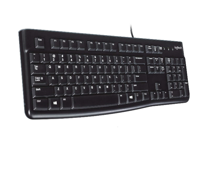 Logitech MK 120 Corded Desktop Keyboard - Black - Zoom Image 2