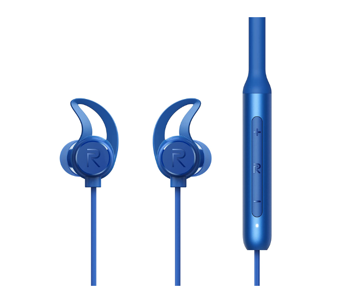 Realme Buds Wireless In-ear IPX4 Sweatproof Bluetooth 5.0 Deep Bass Bluetooth Earphone Neckband With Mic - Blue - Zoom Image 4