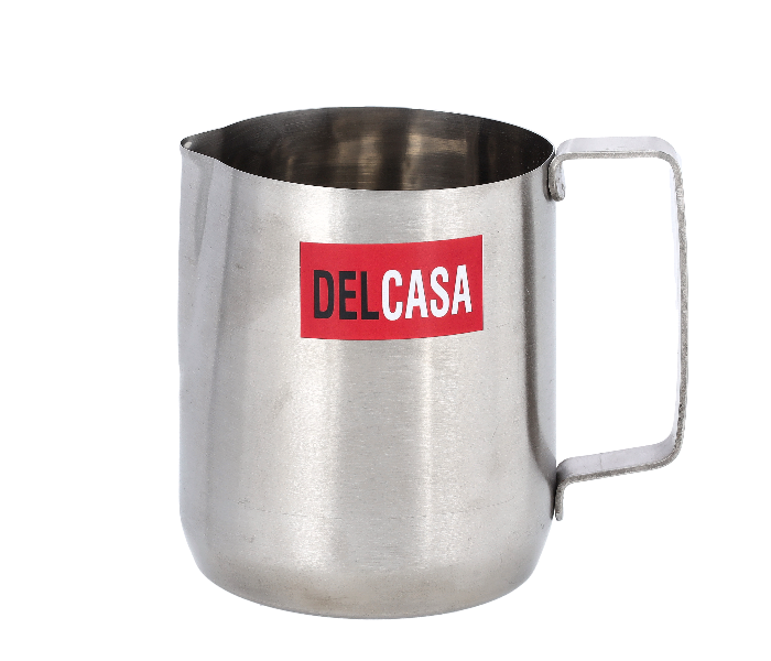 Delcasa DC1987 600ml Stainless Steel Milk Pitcher With Handle -Silver - Zoom Image 1