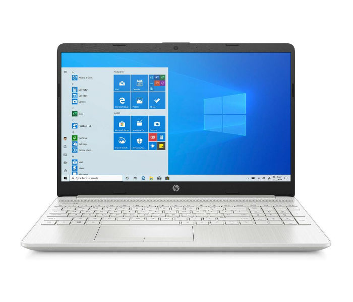 HP 302C8EA Laptop 15-DW3004NE 15.6 Inch FHD Intel Core i5-1135G7 Processor 8GB RAM 512 GB SSD 2GB NVIDIA GeForce MX350 Windows 10 - Natural Silver - Zoom Image 1