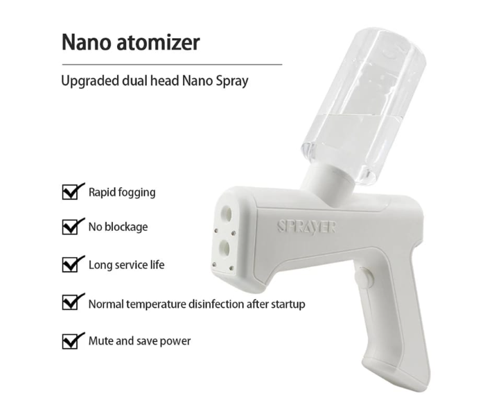 Mayur Nano Sanitizing Atomizer Gun Sprayer - White - Zoom Image 2