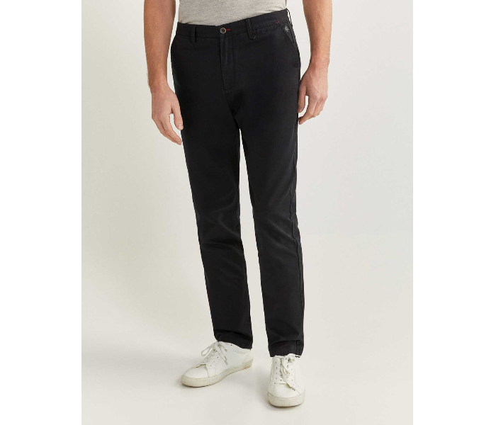 Springfield 155702501 Size 38 Chinos for Men - Black - Zoom Image 1