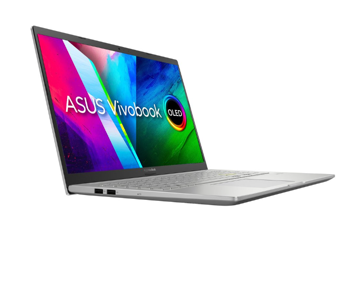 Asus K513EQ-OLED105T 15.6 Inch FHD OLED Intel Core i5 1135G7 Processor 8GB RAM 512GB SSD 2GB NVIDIA GeForce MX350 Graphics Windows 10 Home - Silver - Zoom Image 2