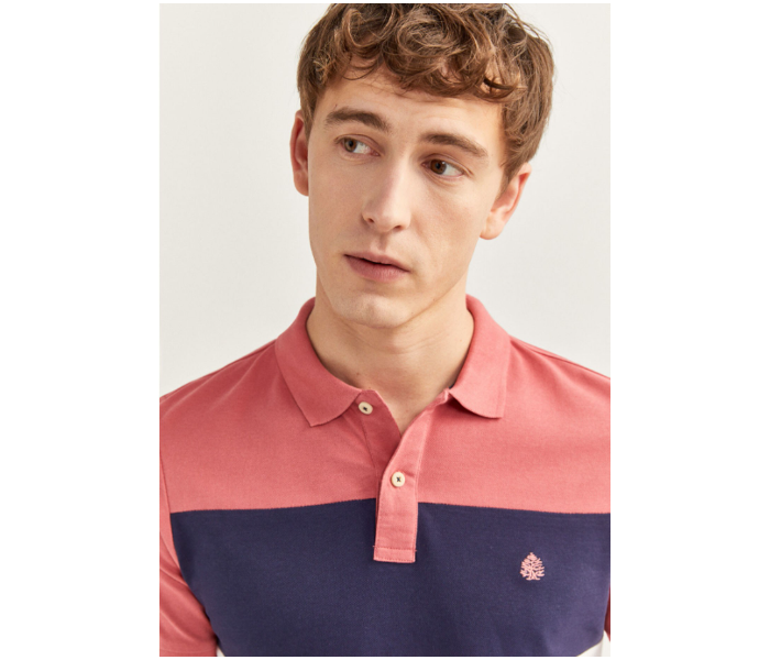 Springfield 143779871 Small Basic Slim Fit Polo Shirt for Men - Pink - Zoom Image 2