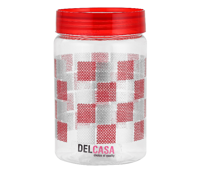 Delcasa DC2183 2100ml Lightweight Plastic Canister - Red - Zoom Image 4