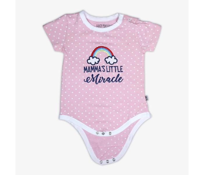 Hugs and Kisses SU19MGL16 0-3Month Mommas Little Miracle Onesies -Pink - Zoom Image 1