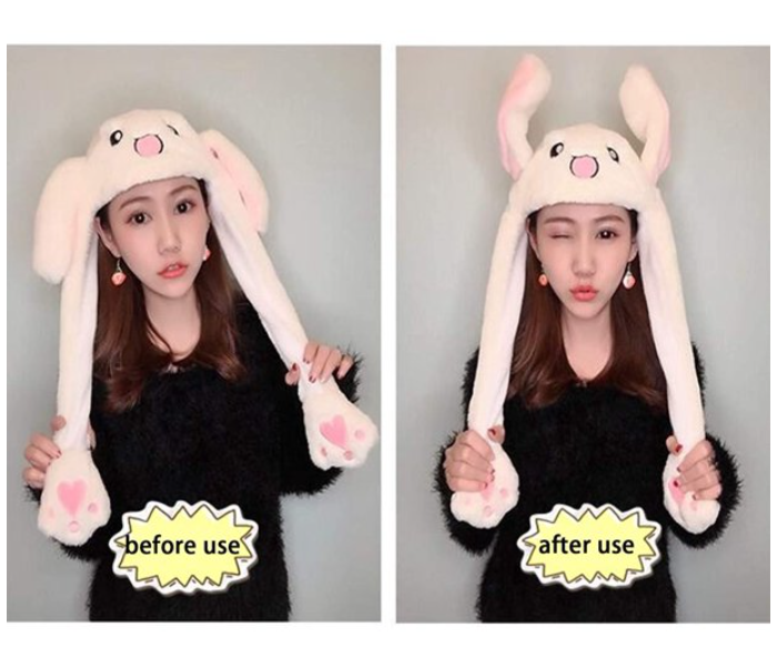 Funny Jumping Plush Bunny Pop Up Ear Hat for Kids and Women  - Zoom Image 5