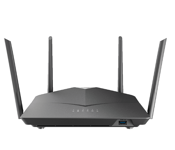 D-Link DIR-2640-MNA Smart AC2600 High Power Wi-Fi Gigabit Router with 4 External Antenna -Black - Zoom Image 3