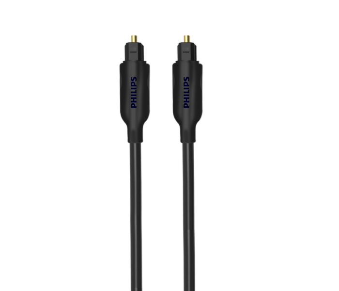 Philips SWA2302W10 1.5 Meter High-Quality Fiber Optic Audio Cable -Black - Zoom Image 1