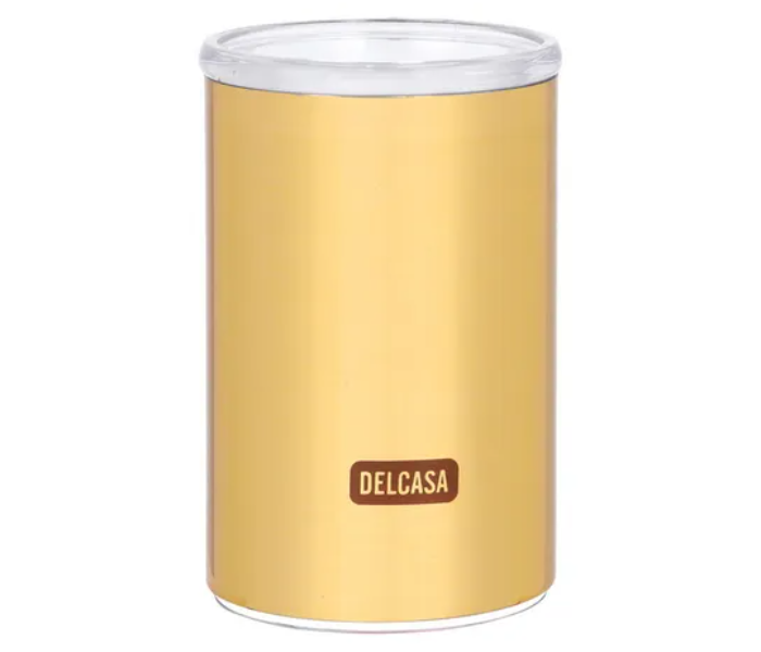 Delcasa DC1905 750 ml Airtight Kitchen Canister with Lid -Gold - Zoom Image 1