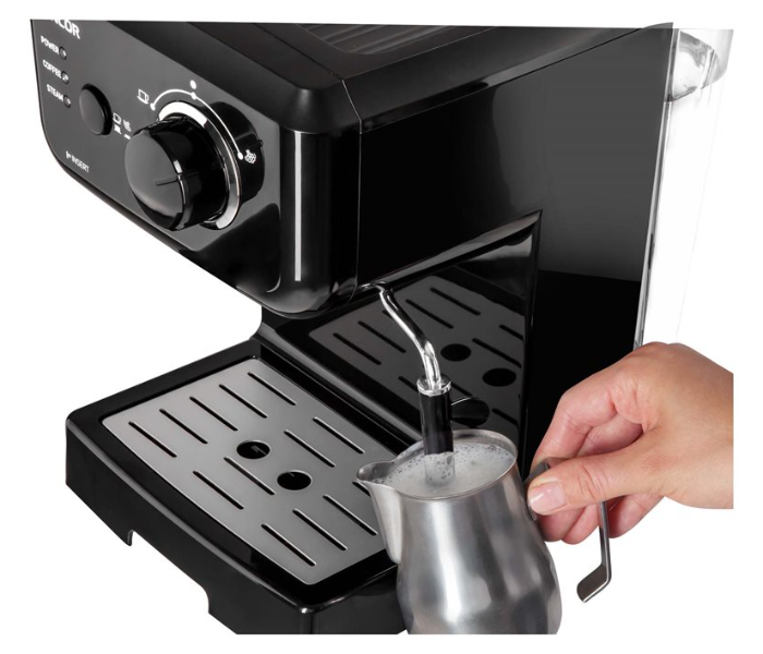 Sencor SES1710BK 1140W Espresso Machine with Pre-Brew Function-Black - Zoom Image 4