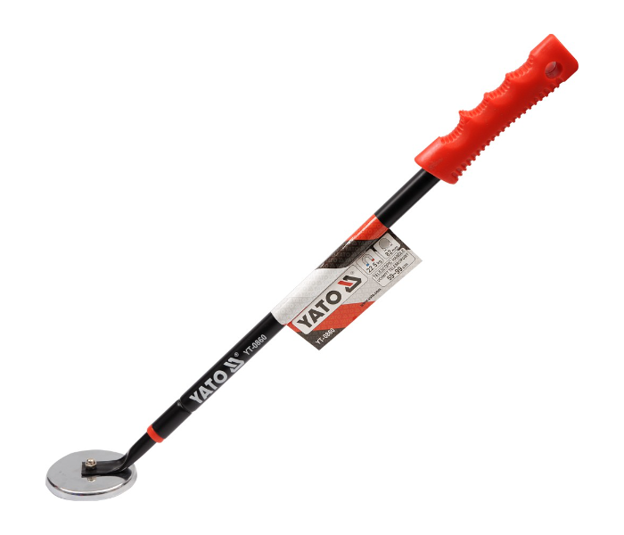 Yato YT-0860 99mm Telescopic Magnetic Pick Up Tool - Black and Red - Zoom Image 2