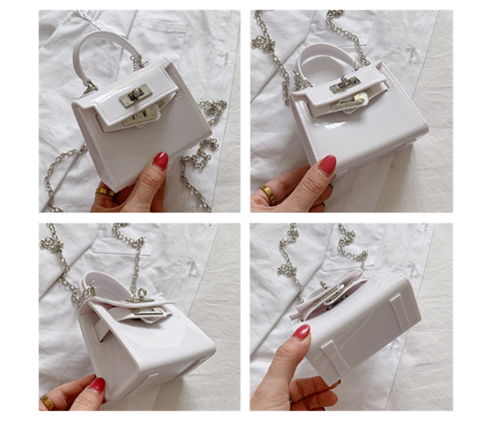 FN-Mini Jelly Handbags Cross Body - White - Zoom Image 1