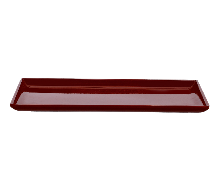 Delcasa DC2311 12 Inch Melamine Rectangle Tray - Maroon - Zoom Image 2