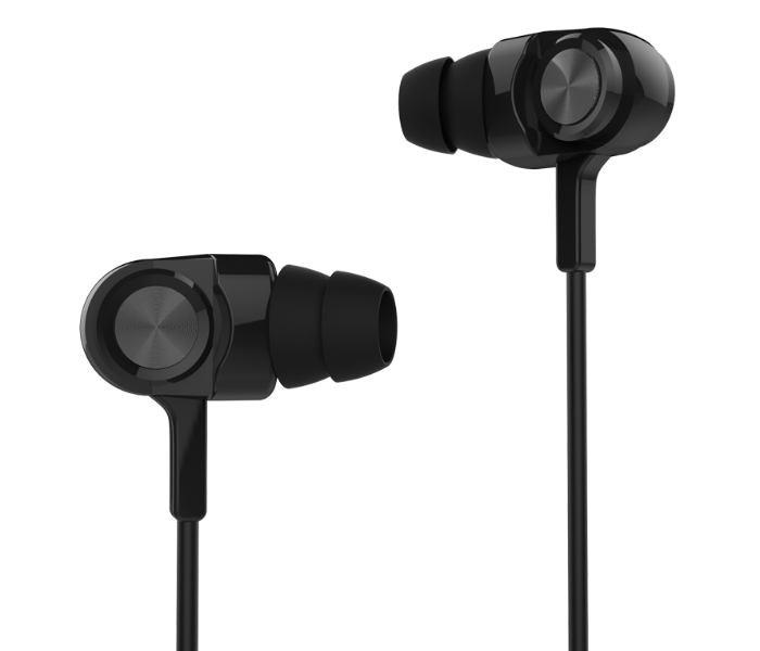 Remax RM-900F Noise Isolation Stereo Earphone Earphone -Black - Zoom Image 1