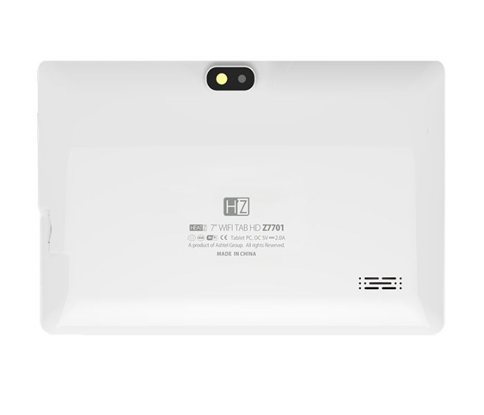 Heatz Z7701 7 Inch 1GB RAM 8GB WiFi Android Tablet - White - Zoom Image 2