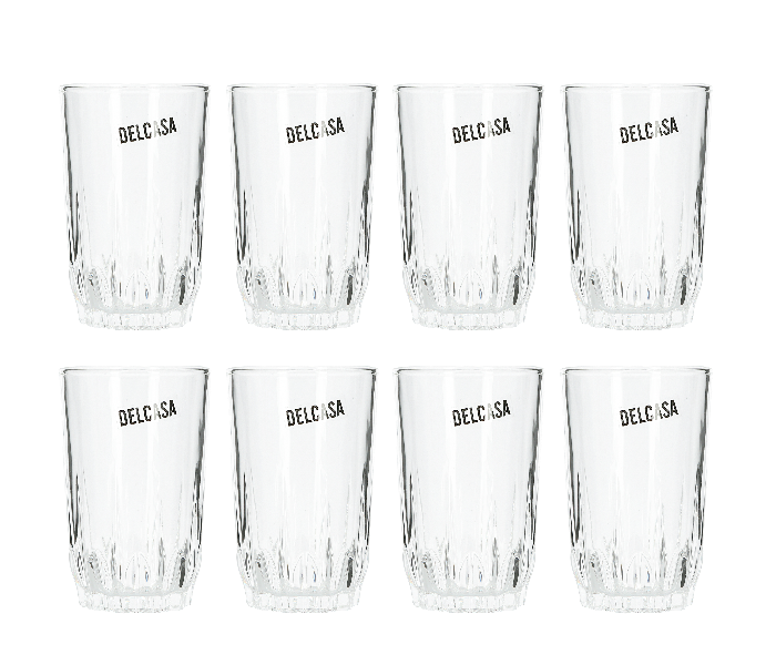 Delcasa DC1665 9Oz 6 Pieces Durable and Lightweight Glass Tumbler Set - Clear - Zoom Image 1