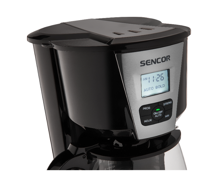 Sencor SCE5070 1000W 1.8Liter Coffee Maker with LCD Display-Silver and Black - Zoom Image 5