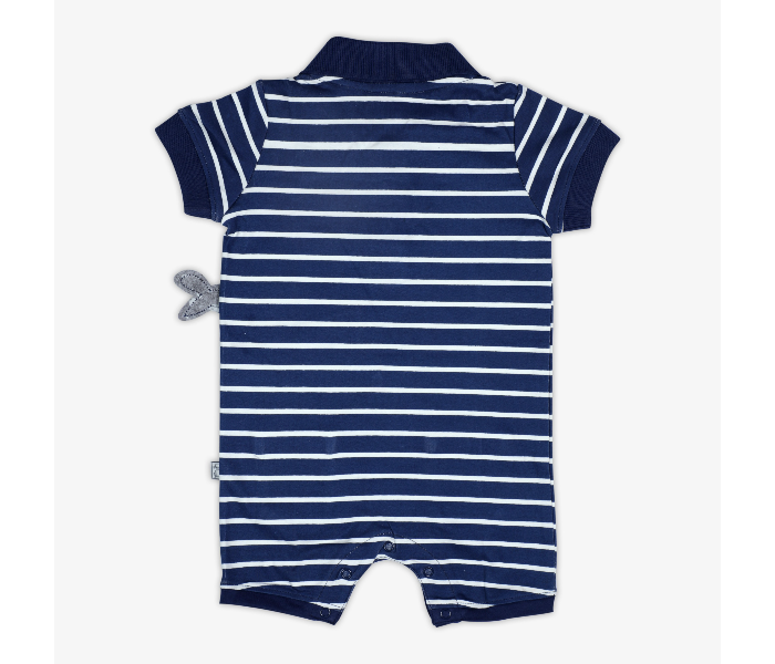 Hugs and Kisses SU19SSV01 6 -9 Month Mommys Catcher Baby Romper -Blue - Zoom Image 2