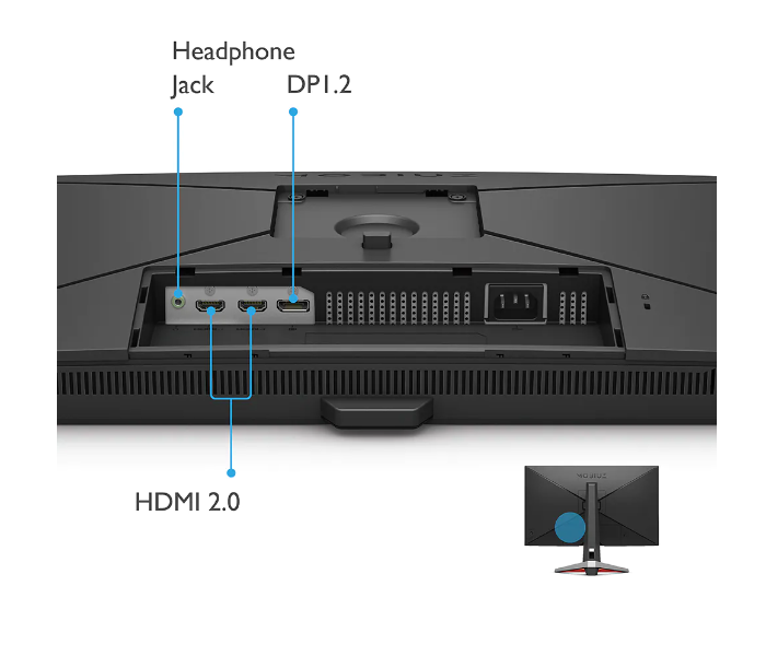 BenQ EX2710 Mobiuz 27 inch 144Hz 1ms IPS Gaming Monitor -Black - Zoom Image 4