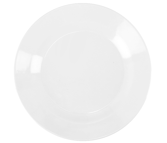 Delcasa DC2318 10.5 Inch Melamine Dinner Plate - White - Zoom Image 1