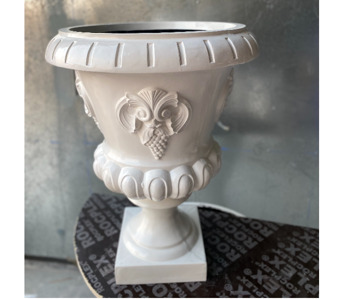 Grace GQ-505/F 560x710mm Exotic Royal Design Garden GRP Planters for Interior and Exterior - White - Zoom Image 4